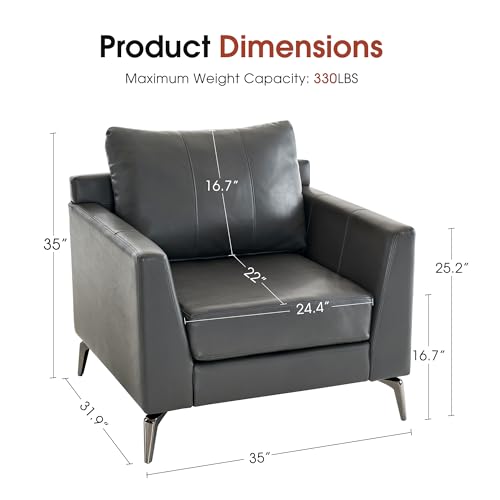 Sillón Moderno Plegable Gris miniatura 3