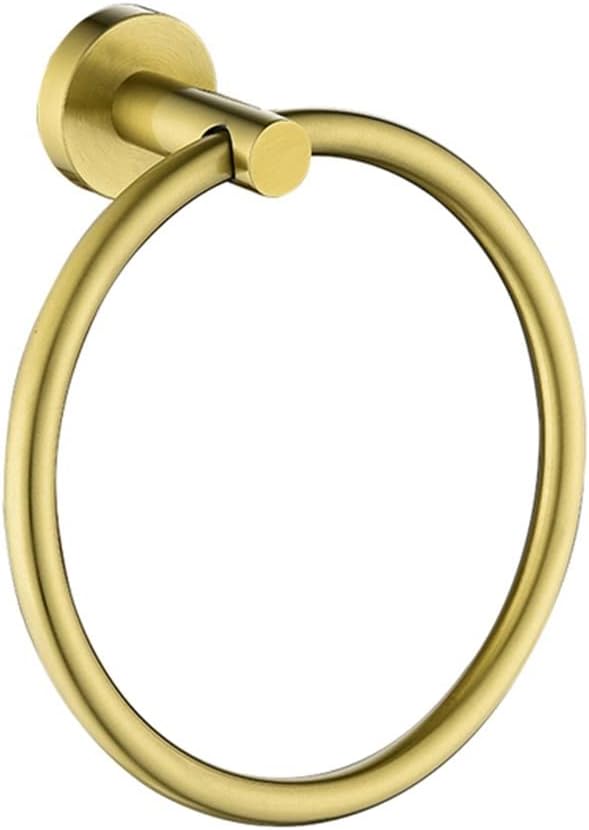 LSLYTQ Bathroom Hand Towel Holder, Wall Mounted Bath Towel Ring, Chrome Plated Towel Ring Bathroom Accessories