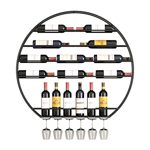 Étagères flottantes pour bouteilles de vin style bar de salon