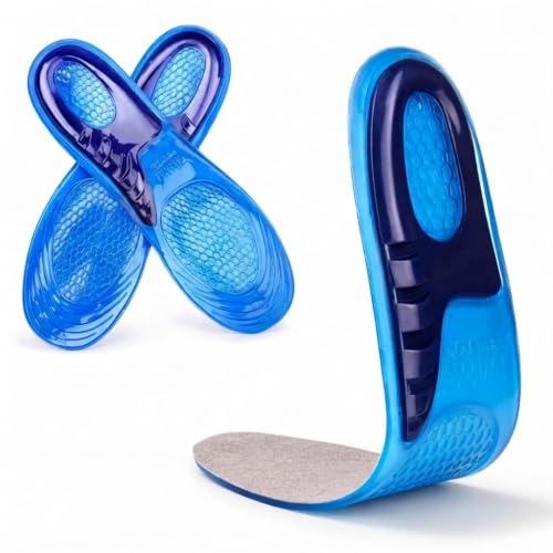 Palmilha Ortopédica Gel Silicone Anti Impacto Fascite Ajustável 36-42