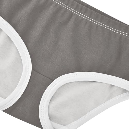 Joisal Toddler Girls Underwear 2t Cotton Little Girl Panties Print Briefs Underpants Iron Gray4