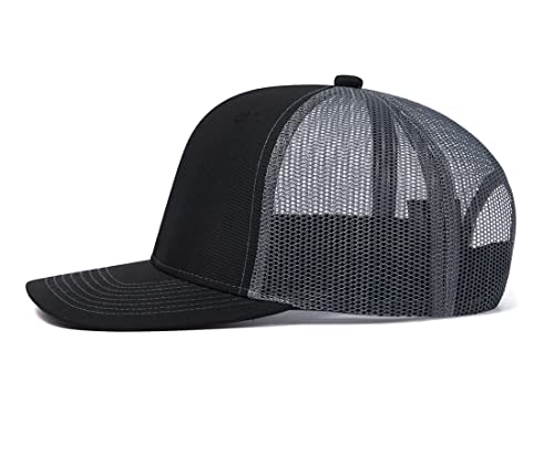Image of Quanhaigou Trucker Hat - Mesh Snap Back - Unisex Adjustable Baseball Cap - Outdoor Hats for Men Women