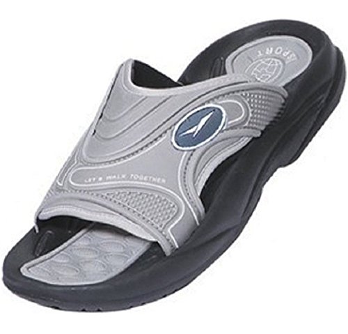 ICS Men's Rubber Slide Sandal Slipper Comfortable Shower Beach Shoe Slip On2