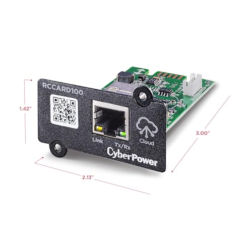 Image of CyberPower RCCARD100 Cloud Monitoring Card, Remote UPS Management via PowerPanel Cloud, Plug-and-Play Installation, Real-Time Alerts, Compatible with Select CyberPower UPS Models One Size (Pack of 6)