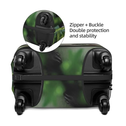 Lovely Panda Bamboo Forest Luggage Cover Protector Suit Case Cover Elastic Washable Anti-Scratch For 18-32 Inch Luggage X-Large4