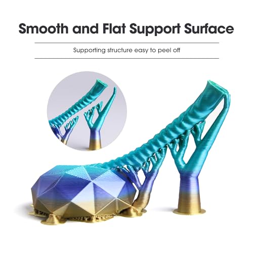 eSUN Silk Rainbow PLA Filament 1.75mm, filamento setoso multicolore per stampanti 3D PLA, colore sfumato che cambia bobina da 1KG (2.2 LBS) per stampanti 3D, Cosmico Arcobaleno