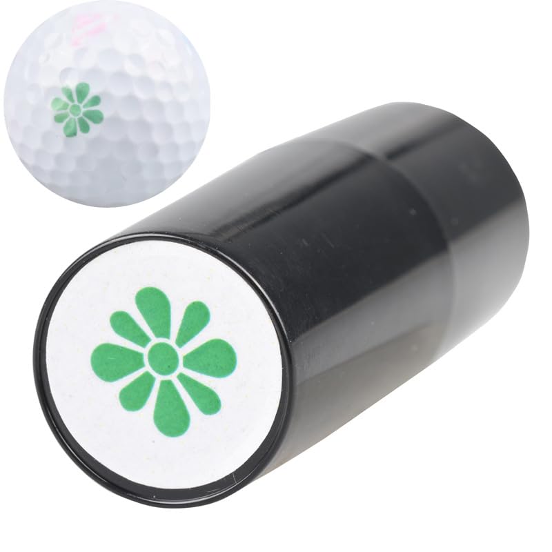 LUZBOSE Golf Ball Stamp Marker Reusable Ink Stamps for Books, Cloth Crafts, Personalize Your Golf Balls, Grass
