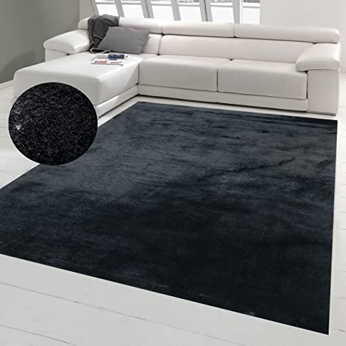 Rutschfester Teppich Diele Empfang Schlafzimmer Wohnzimmer weicher Flor Flokati Badezimmer waschbar...