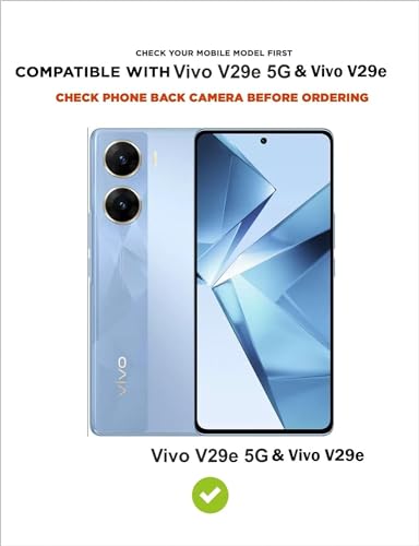 Image of Bintage Silicon Back Cover Compatible Model for Vivo V2303 / Vivo V29E 5G - Transparent