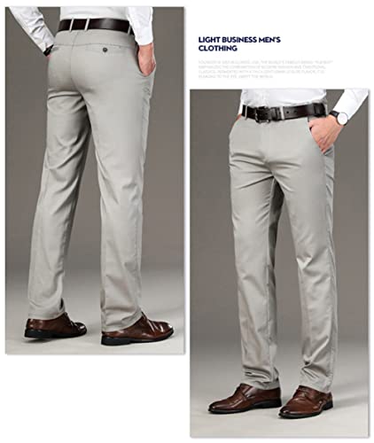 Men's Dress Pant Leisure Stretch Pleated-Front Suit Trousers Regular Fit Classic-fit3