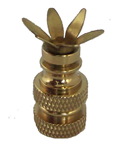 Image of LOT OF 10...SOLID BRASS 6-PRONG FINIAL BASES - MAKE YOUR OWN