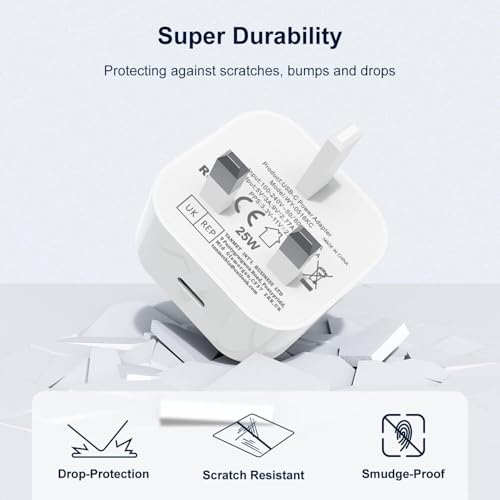 Samsung USB C Charger Plug and Cable 1M, Samsung Fast Charging USBC Plug with Type C Lead for Galaxy S26 S25 S24 S23 S22 S21 S20 A56 A55 A54 A53 A52S A16 A15 A14 A36 A35 A34 A33 A32 A26 A25 A70 A71 - Image 4