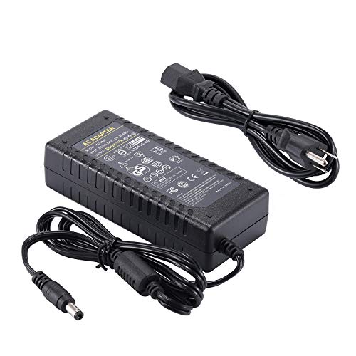 12V Power Supply 7A 84W Security System Power Adapter, COOLM AC 100V-220V to DC 12 Volt DC 7 Amp Transformer for LED Strip Light CCTV Security System