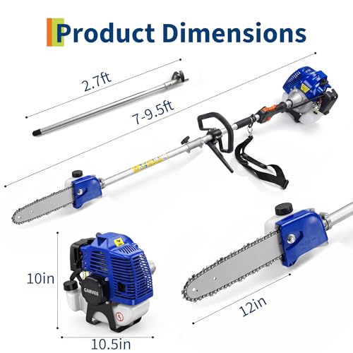 43CC Gas Pole Saw 1200ml Tank