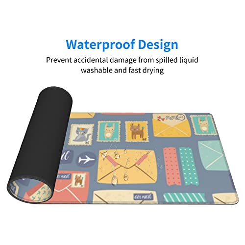 Grand tapis de souris pour bureau et maison - Idéal pour optimiser votre espace informatique
