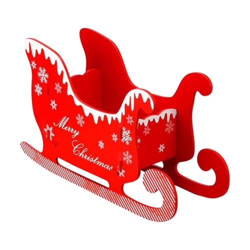 Salyeeluly Trineo Navideño,Festivo Espacioso | Trineo Decorativo De Santa - para Exterior Interior Jardin Patio Terraza Navidad