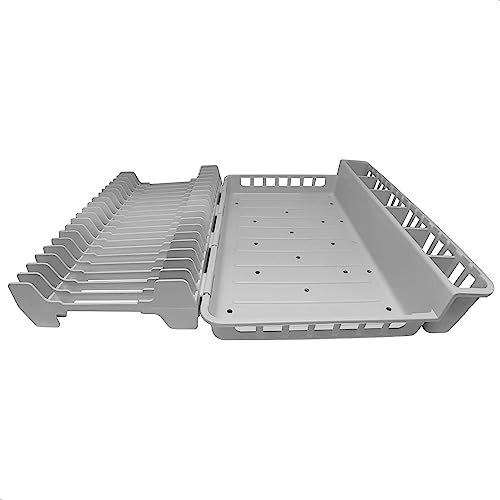 Escorredor de louça dobrável e compacto (Off -White)