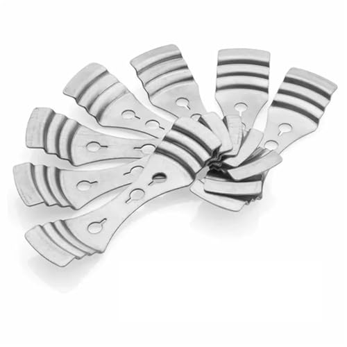 Portamechas para vela de acero inoxidable plateado x15
