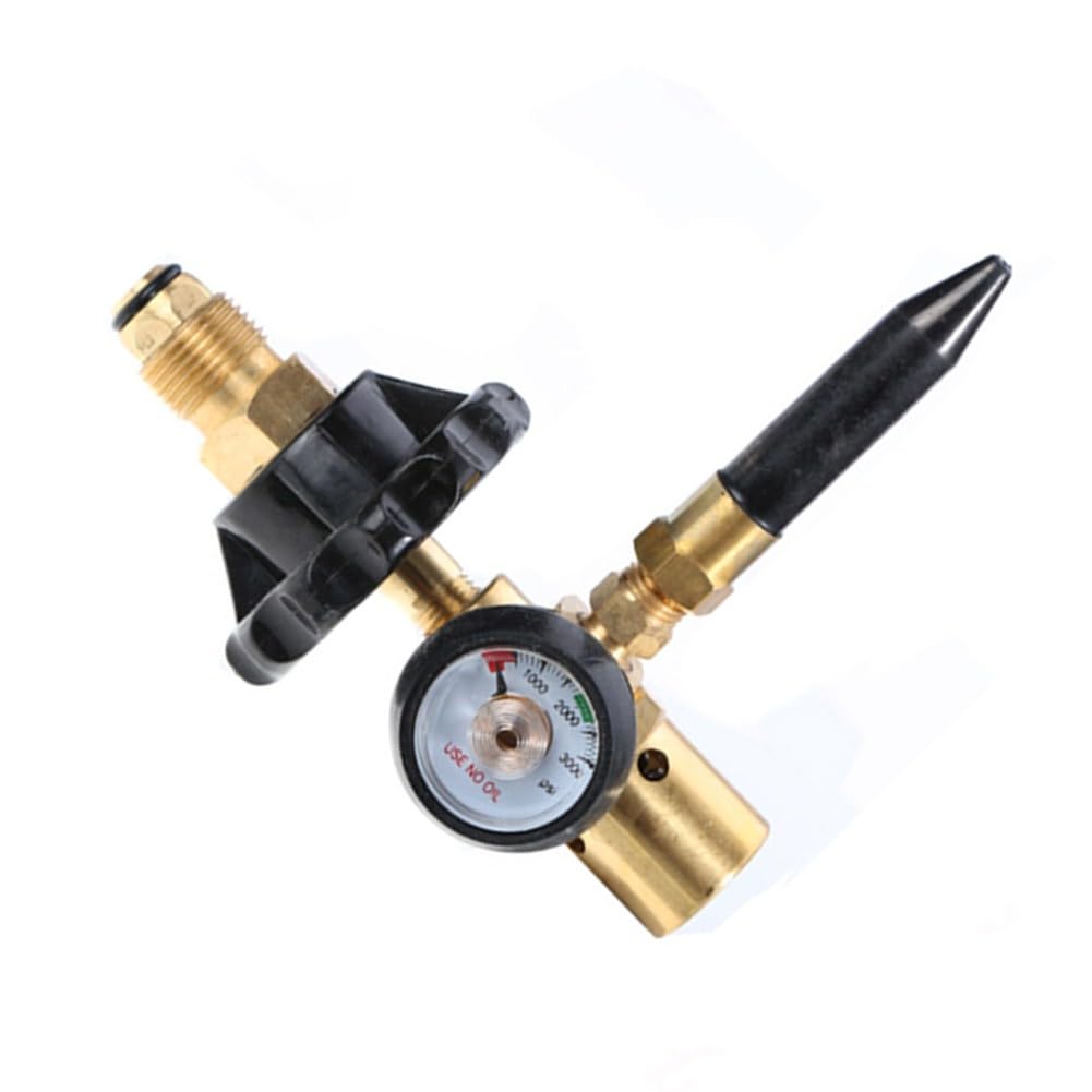 Régulateur d'hélium en laiton haute précision et valve en cuivre