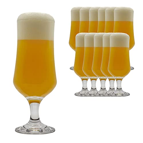 La mejor selección de Vasos de cerveza los 10 mejores. 50 Paquete de 12 vasos cerveceros de vidrio para cerveza. Tipo Belgian Ale Glass de 300 ml. Ideales para cerveza artesanal. Set de 12 piezas