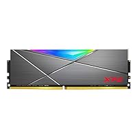 XPG DDR4 D50 RGB 32GB (2x16GB) 3200MHz PC4-25600 U-DIMM 288-Pins Desktop Memory CL16-20-20 Kit Titanium
