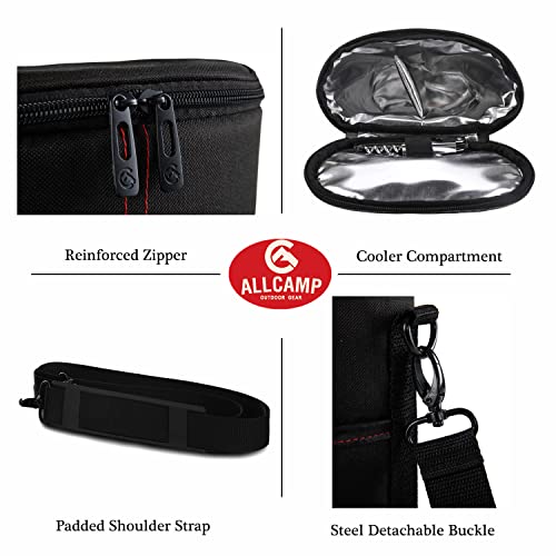 image for ALLCAMP OUTDOOR GEAR ALLCAMP 2 Bottle Wine Tote Carrier - Insulated Po