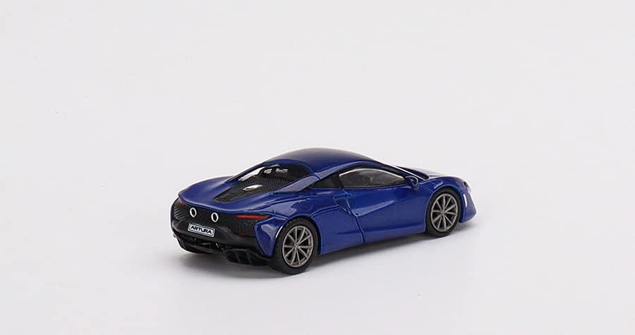 Auto a escala 1:64 McLaren Artura azul volcán miniatura 4