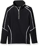 CMP Jungen Rolli Carbonium Leicht Fleece Rolli, Nero/Bianco, 128, 3L25834