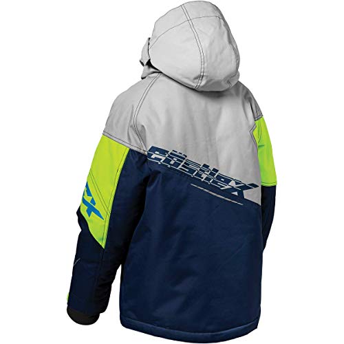 Castle X Youth Code G3 Snowmobile Jacket (Navy/Process Blue/Hi-Vis - Small)2