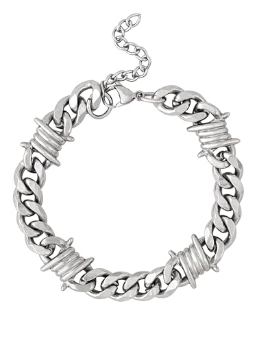 Sacina Barbed Wire Bracelet, Emo Punk Grunge Bracelet, Goth Jewelry, Christmas Jewelry Gift for Women