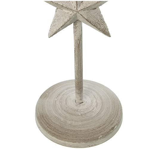 Lampe table métal décapé abat-jour luminaire chambre E14 - 5