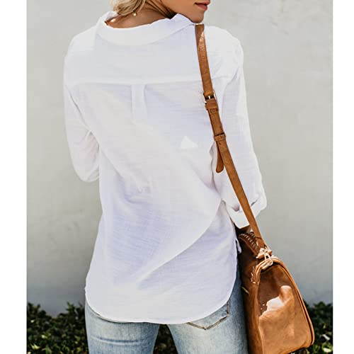 Blusa de fechamento com botão superior com gola virada para baixo bolso moda casual namoro festa fem