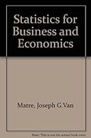 Statistics for Business and Economics 0256037191 Book Cover