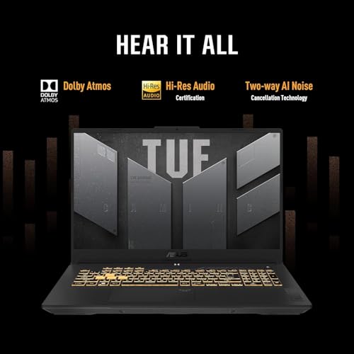 TUF Gaming F17 Laptop, 17.3" 240Hz FHD, Intel i7-13620H (Beat i9-12900), GeForce RTX 4070, 64GB DDR5, 4TB SSD, Tastiera retroilluminata, Windows 11 Pro & MS Office Pro Lifetime - Notebook - Immagine 8