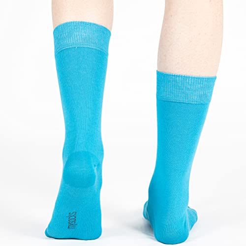 Image of Mysocks Unisex Extra Fine Combed Cotton Crew Socks |5 Pairs Set | Seamless Toe | Make Your Steps Enjoyable
