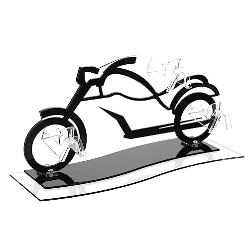 Unomor Motorcycle Themed Sunglasses Organizer Stand Acrylic Eyeglass Holder Desk Decor for Motorcycle Fans
