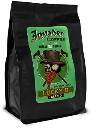Invader Coffee Irish Cream Blend-Limited Edition Fair Trade Small Batch 100% Arabica Coffee Premium Artisan Coffee (Whole Bean)