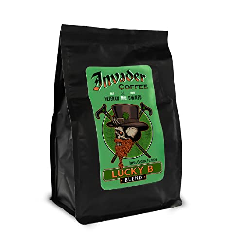 Invader Coffee Irish Cream Blend-Limited Edition Fair Trade Small Batch 100% Arabica Coffee Premium Artisan Coffee (Whole Bean) #TOP3