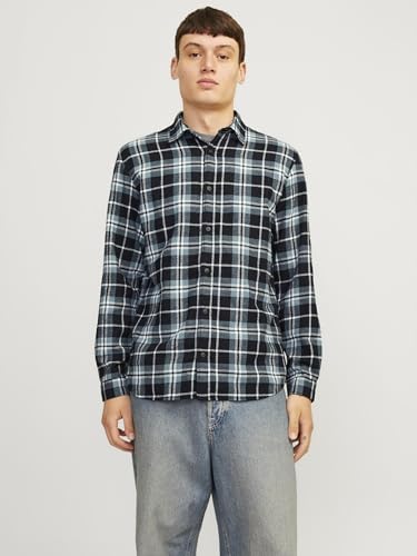 Image of Jack & Jones Men Cotton Blend Solid Regular Fit Shirt