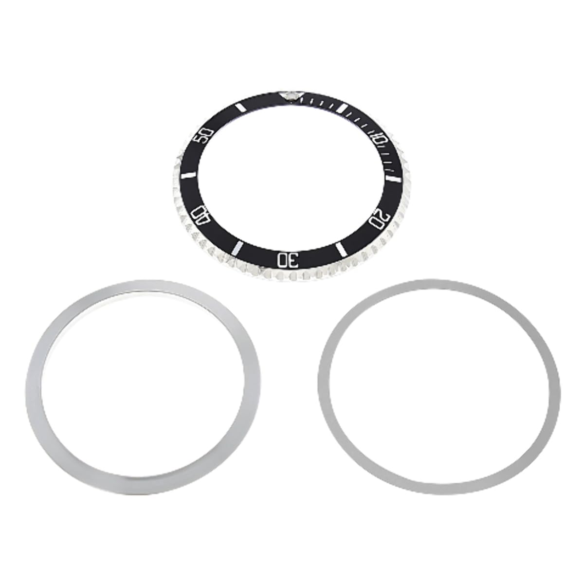 Ewatchparts BEZEL & INSERT COMPATIBLE WITH TUDOR SUBMARINER PRINCE OYSTERDATE 79090 79190 BLACK