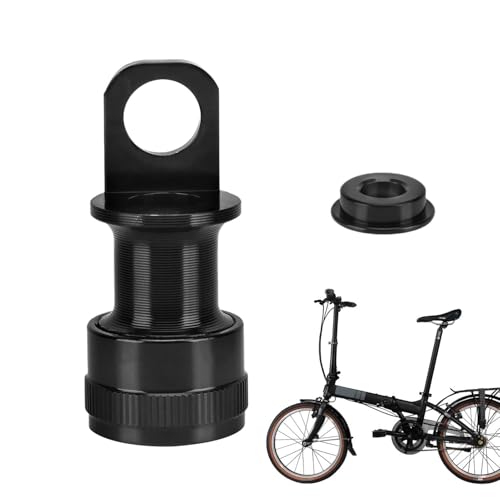 Cemaystic クイックリリースペダルアダプター 自転車用アルミニウム合金製 ? 工具不要の簡単着脱 折りたたみ自転車との互換性あり (黒)