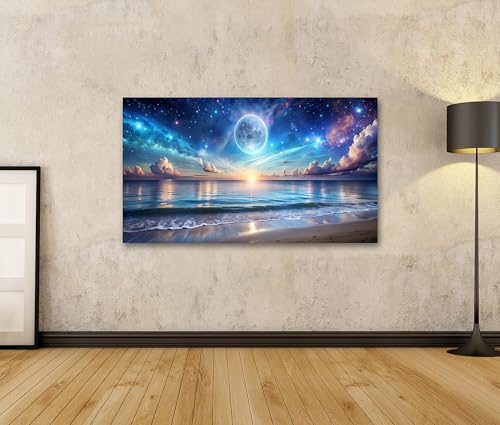 islandburner Bild auf Leinwand Astralstrände wo Universum auf Flut trifft Bilder Wandbilder Poster