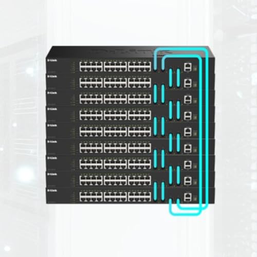 Image of D-Link DGS-1530-52 Stackable Smart Switch 48 Ports 1G + 4 Ports 10G SFP+, 6kV Surge Protection on ethernet Ports, QoS, Enterprise Security, RPS Support