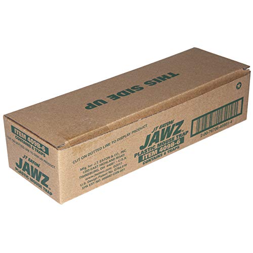 Jt Eaton 409B-6 Jawz Plastic Mouse Trap For Solid Or Liquid Bait, Pack Of 6 #TOP1