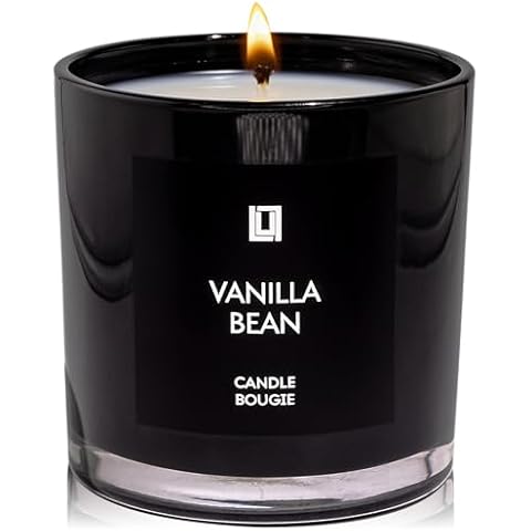 Lulu Candles | Vanilla Bean | Luxury Scented Soy Jar Candle | Hand Poured in The USA | Highly Scented & Long Lasting - 9 Oz. Cover
