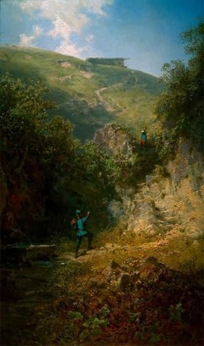 Poster toile Le Belvédère Carl Spitzweg 60x90cm pour habiller un grand mur vide