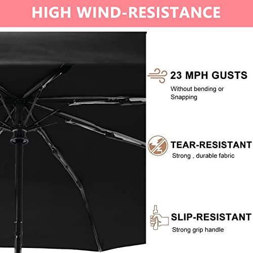 Image of PALAY Umbrella for Women, Automatic Folding Travel Umbrella Windproof Strong 8 Ribs UV Protection Printed Design Umbrella for Ladies, Girls and Women