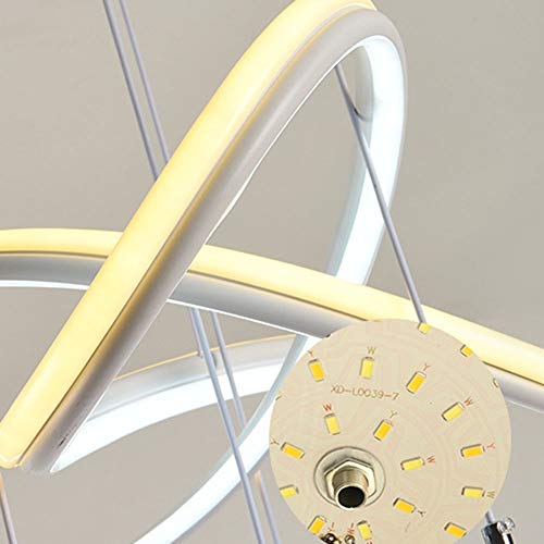 Chandelier moderne acrylique à trois branches pour éclairage de restaurant