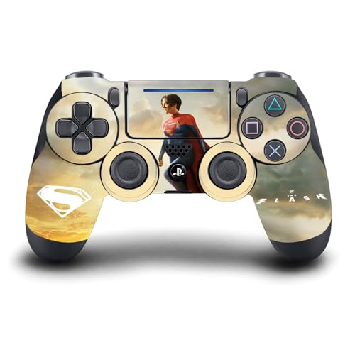 Skin PS4 Slim anti rayure protection vinyle autocollant The Flash Supergirl console - 5