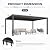 12' x 16' Pergola with Adjustable louvered Roof and Aluminum Frame